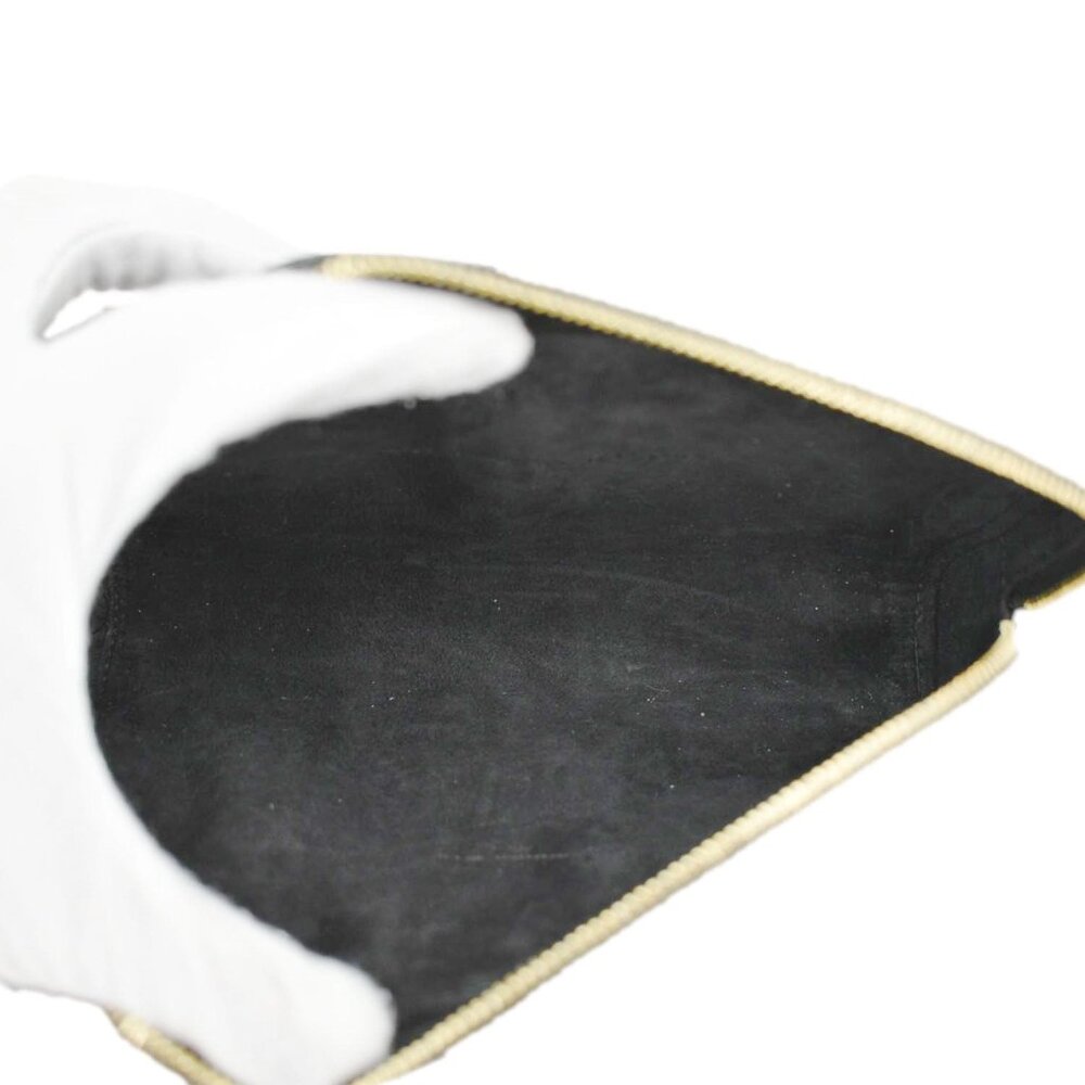 CHRISTIAN DIOR  Caro Grained Leather Double Pouch Crossbody Bag Black - Picture 11 of 12